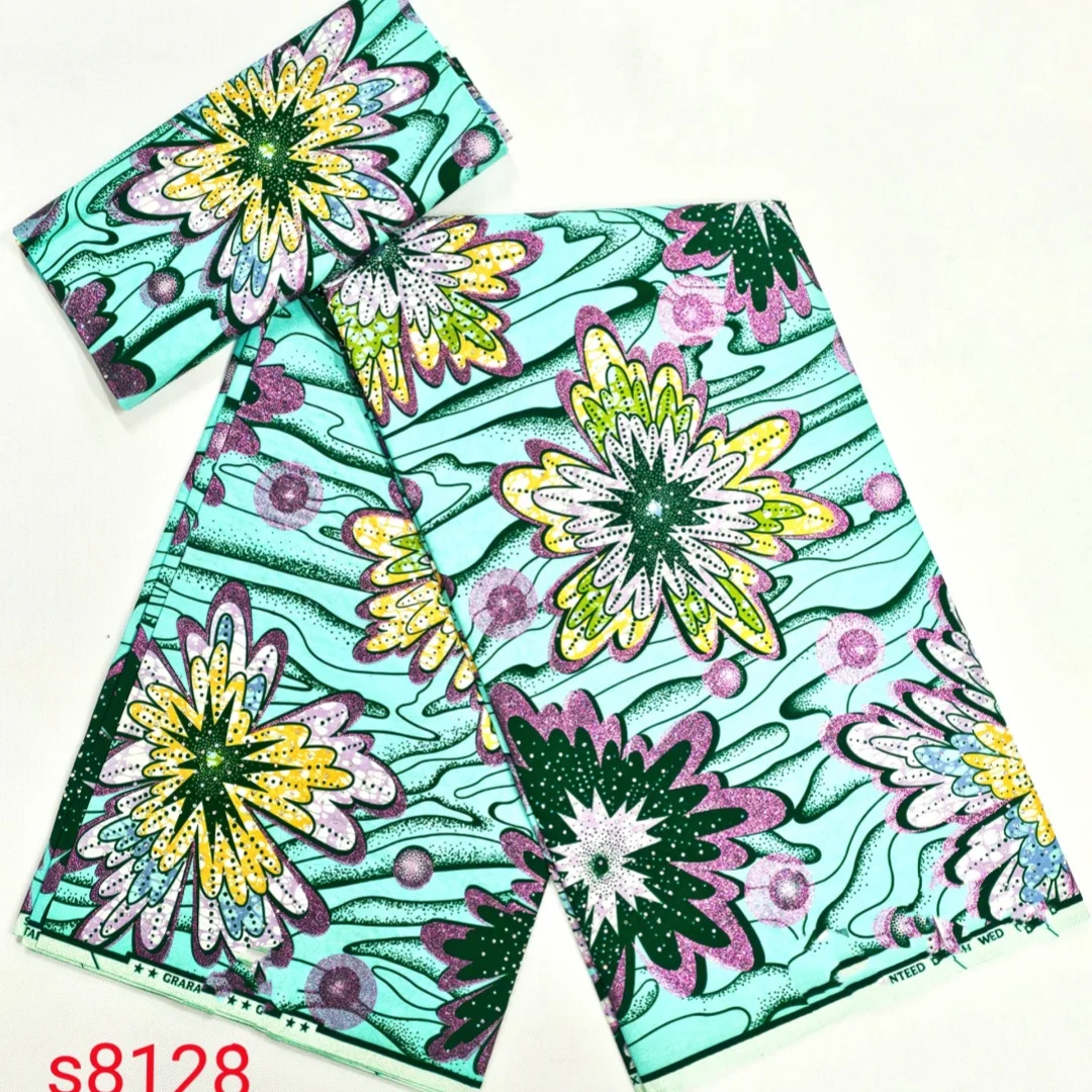 2025 nigeriano brilhante pedra-cera impressão tecidos africanos de alta qualidade para retalhos novo estilo tecido para roupas decoração casa tt10