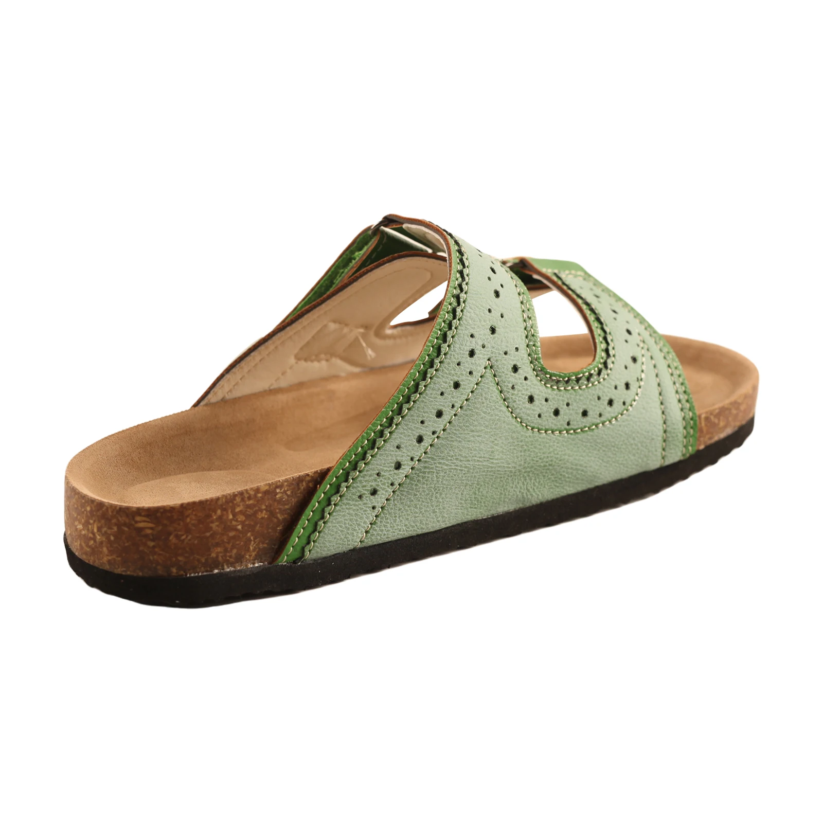 TMA EYES Neue Klebe-Sandalen mit Schnitzereien, bequem, leicht, offene Zehenpartie, dicke Sohle für Damen – Detail 5
