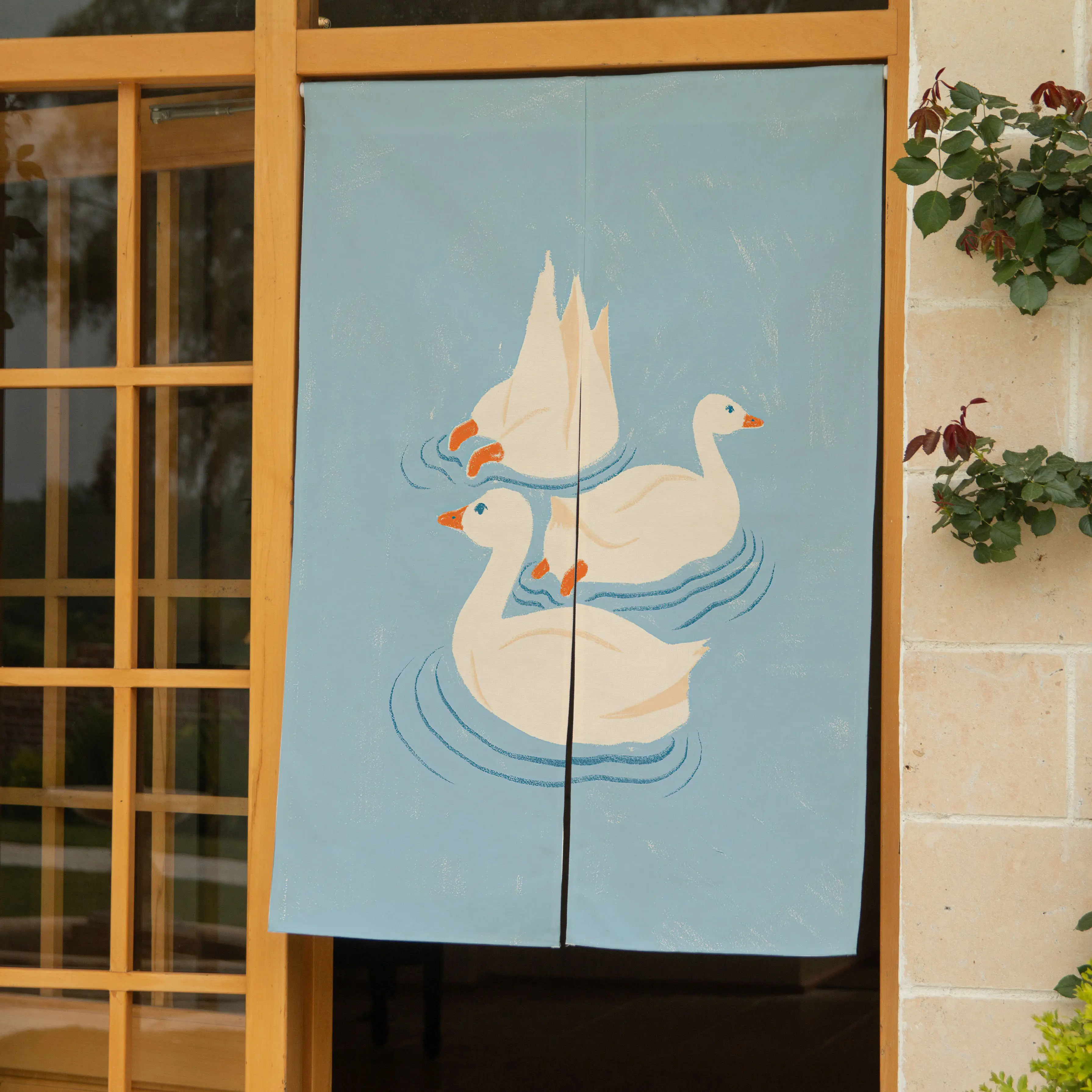 Rideau demi-voilage VIKAMA en plumes de canard blanc pour entrée de café, chambre, cuisine, salle de bain, décoration intérieure