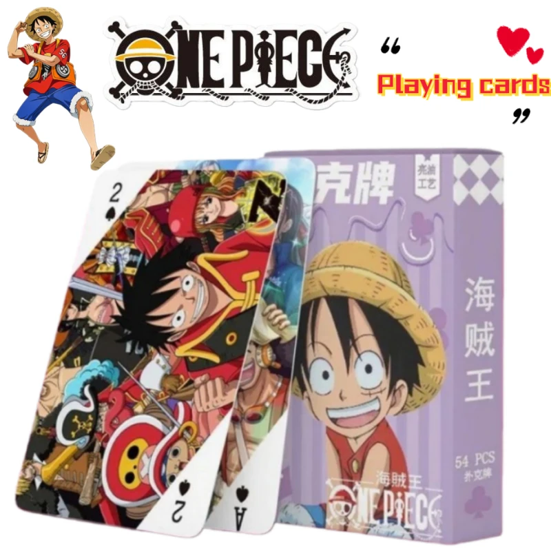 

One Piece Tony Tony Chopper Sanji Nami Personality Creative Playing Cards Dou Dizhu Tabletop Game Portable Entertainment Cards