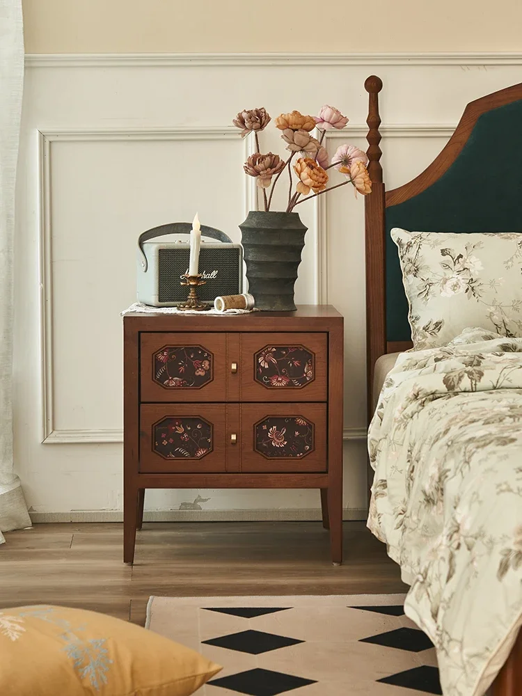 Home Creative Locker moderner einfacher Retro-Nachttisch mit integriertem Nachttisch