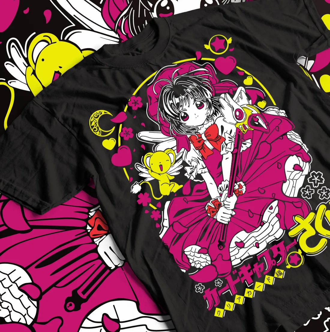 

Card Captors Sakura T-Shirt Girl Kawaii Funny Cute Kero 90s Anime Shirt All Size