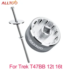 ‎Aluminum Bottom Bracket Tool for Trek T47BB 12t 16t  Ratchet Wrench 2 in 1 T47 Lightweight Cycling Gentral Axis Disassembler