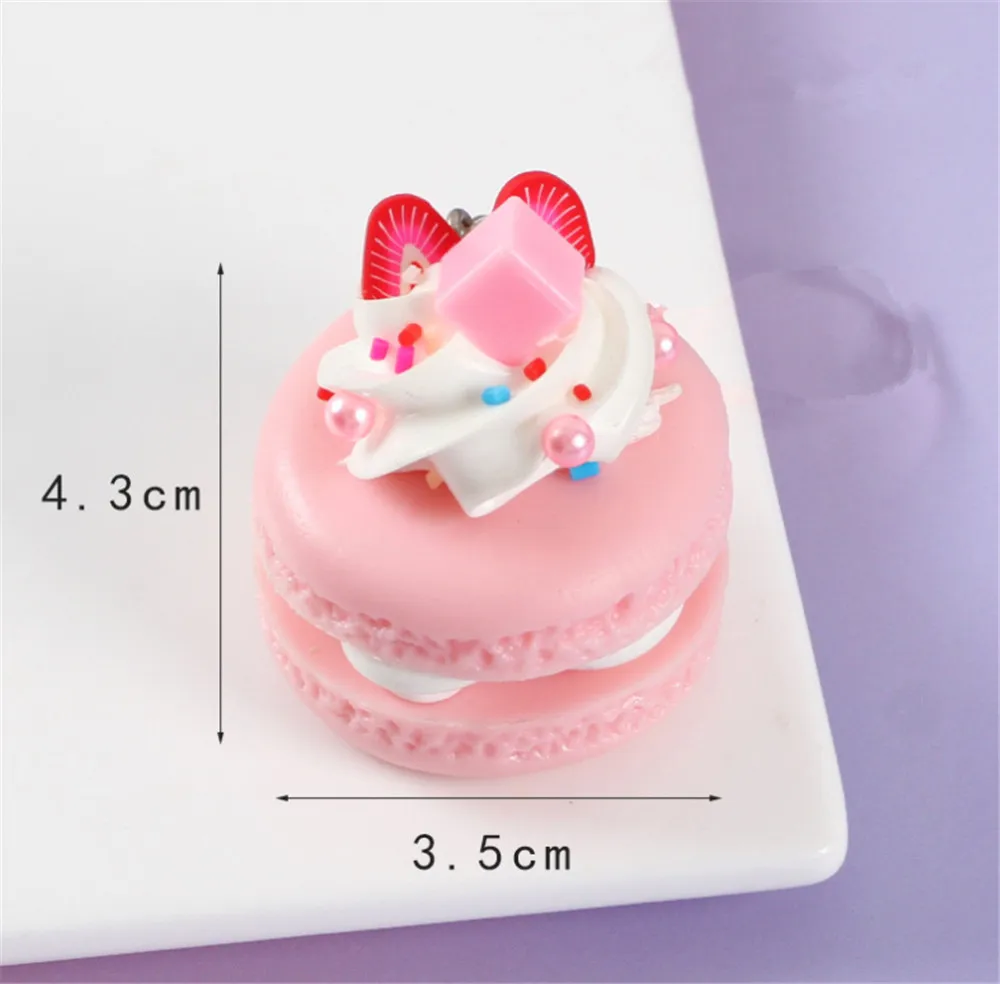 قلادة على شكل كعكة صغيرة مصنوعة يدويًا من لوليتا ، وربطة عنق ، وإكسسوارات حفلات الشاي ، D422