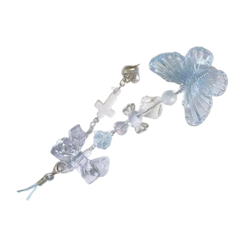 

Fashion Bowknot Butterfly Charm Pendant Chain Hanging Decoration for Key Bag