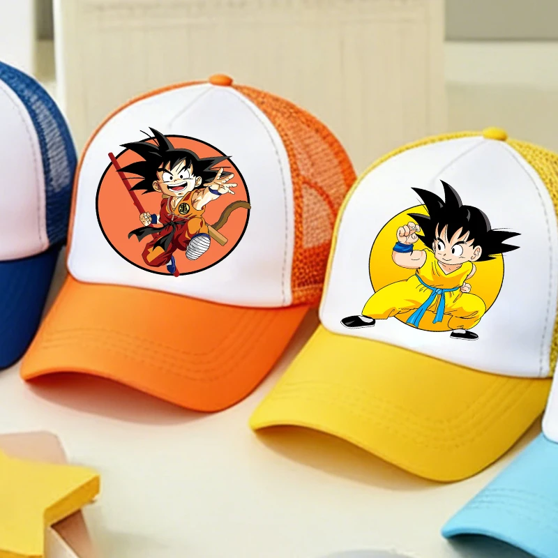

Dragons Ball Baseball Cap Boy Man Anime Game Role Round Cartoon Print Cute Kids Adult Casual Mesh Hat Sports Sunshade Adjustable