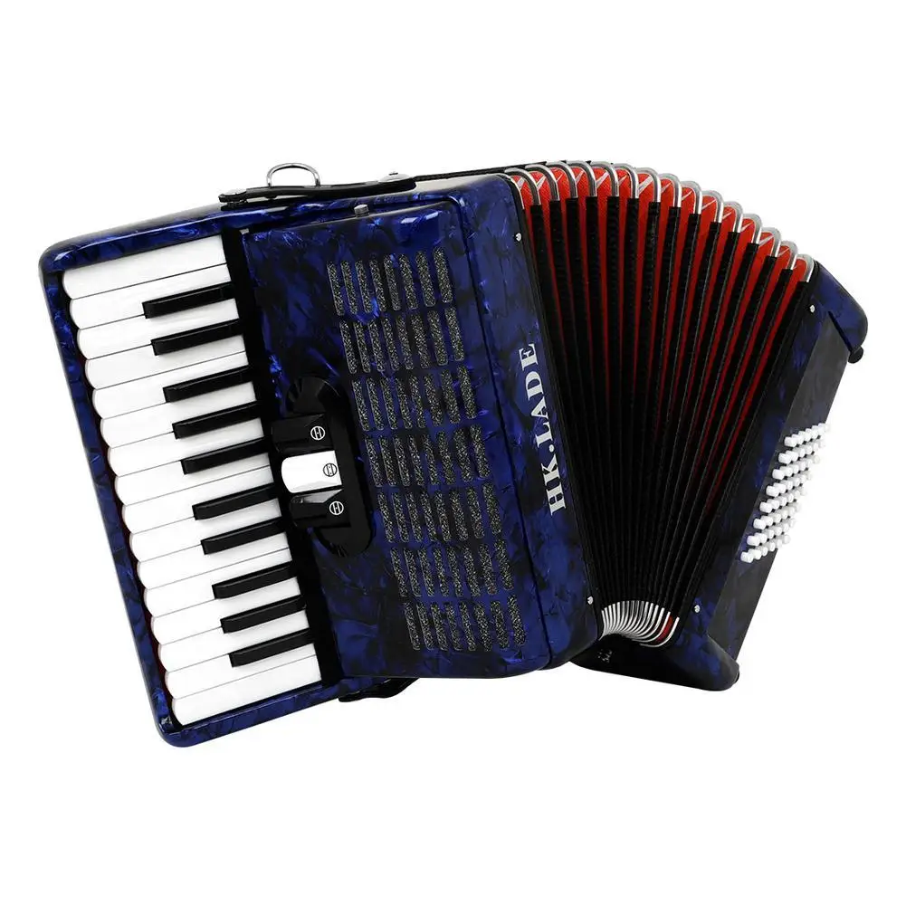 

Accordion 26 Key 48 Bass Piano Accordion Keyboard Instrument With Straps Backpack Exquisite Celluloid Piano Accordion