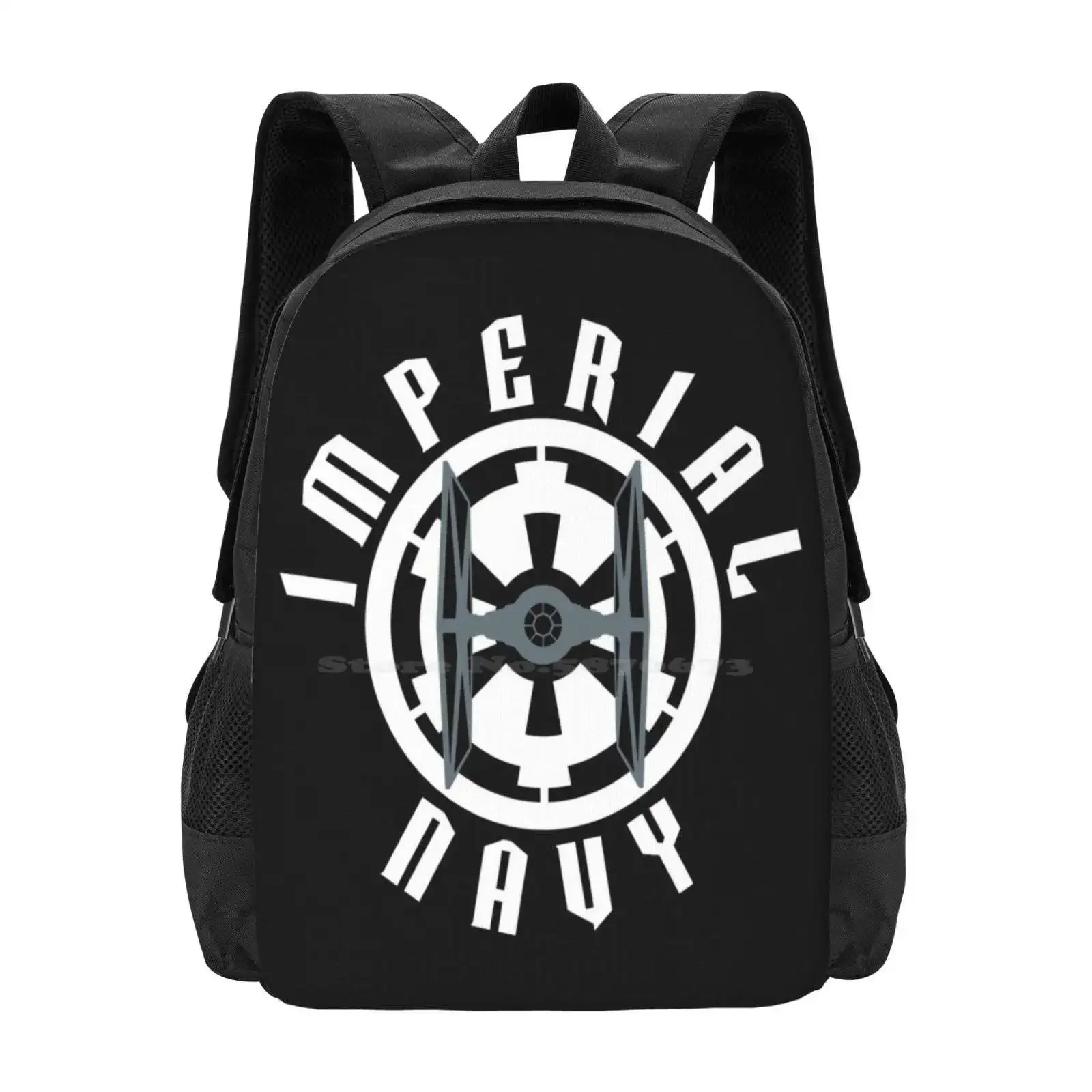 

Imperial Navy Pt Shirt Hot Sale Schoolbag Backpack Fashion Bags Tie Fighter Star Space Empire Imperial