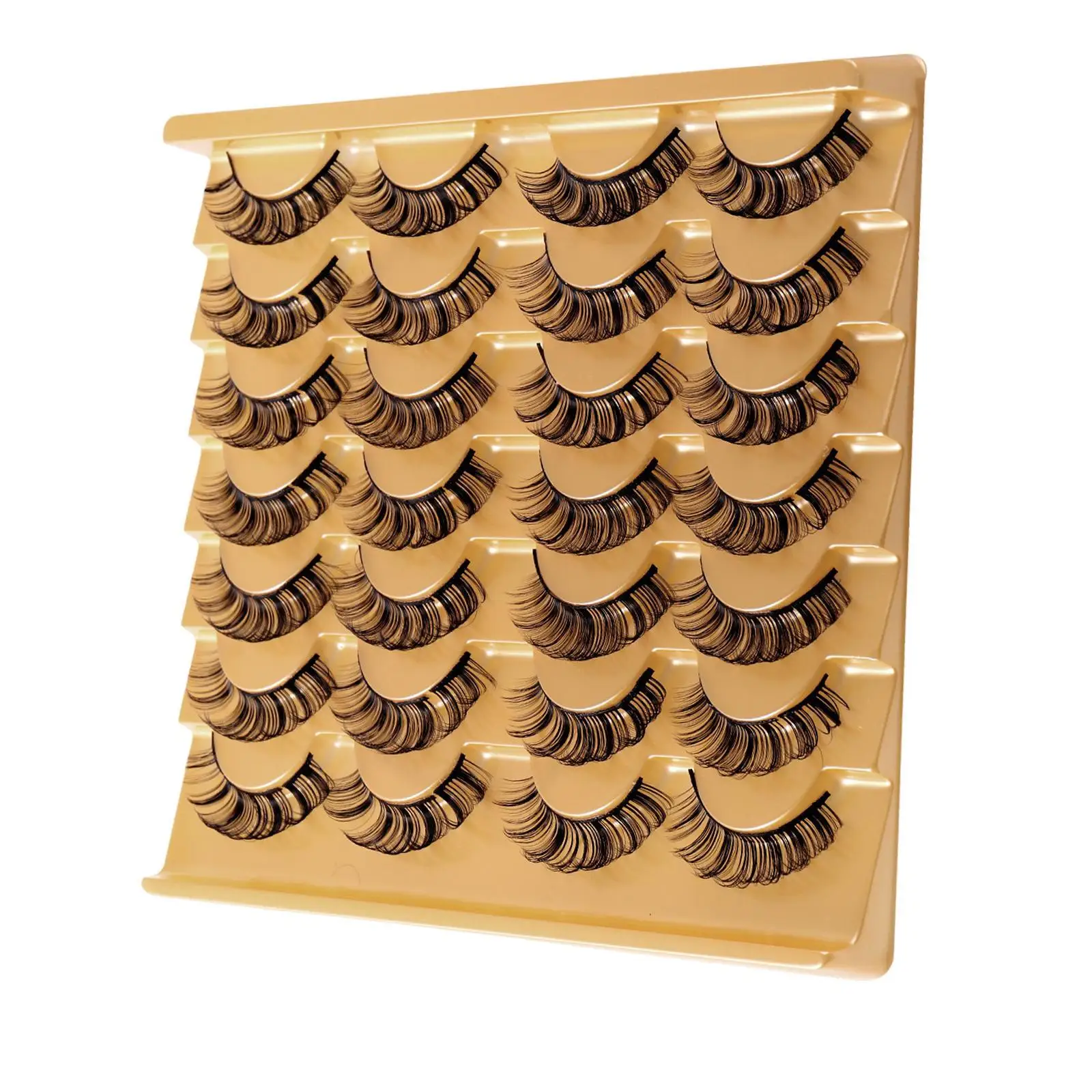 رموش صناعية سميكة مطعمة بسعة كبيرة، أداة مكياج رموش الهالوين