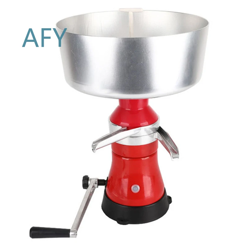 Aluminum Alloy Manual Milk Separator for Butter Churn Small Household Centrifugal Cream Separator Skimmer for Dairy Farming