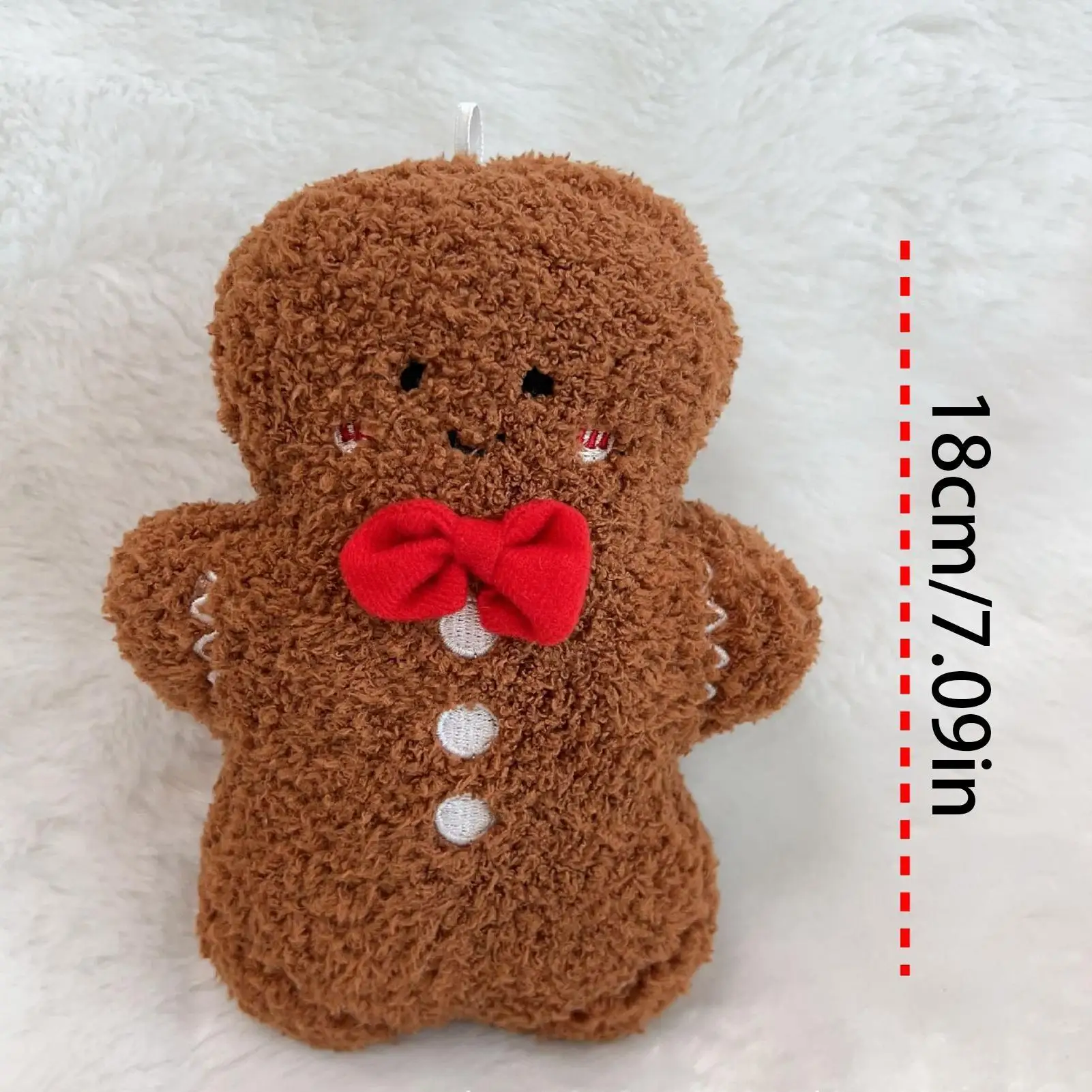 Plush Gingerbread Man 7 Inches Gingerbread Throw Pillow Stuffed Decorations Ornaments For Sofa Couch Table Home Window Chair