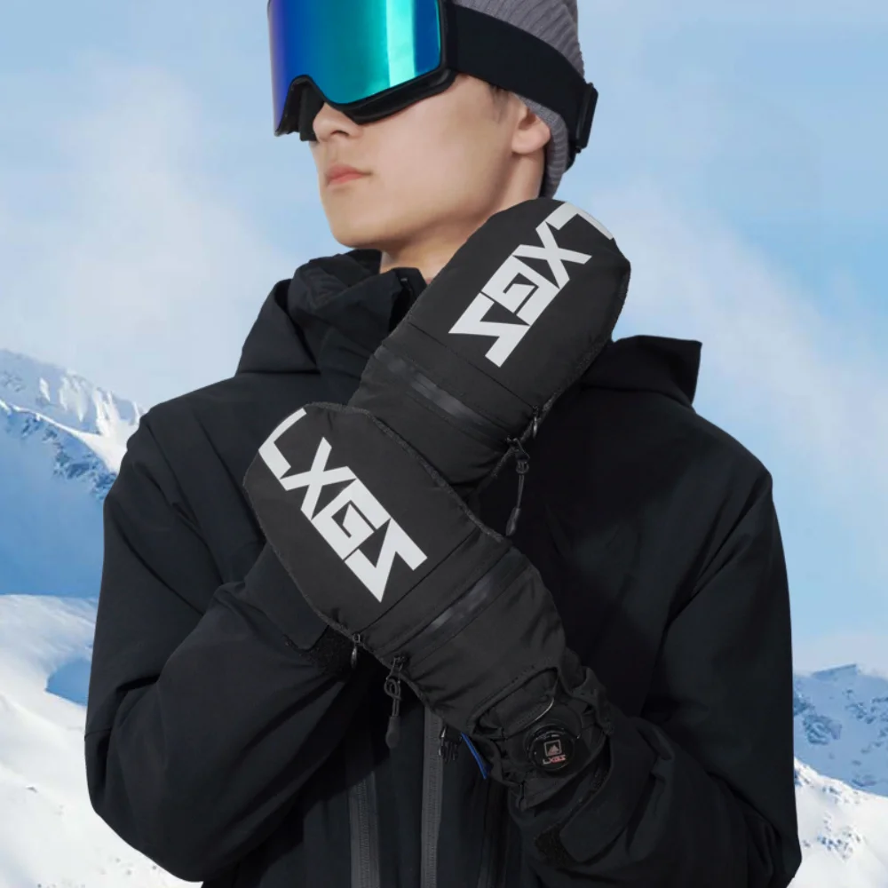 قفازات التزلج الشتوية مقاوم للماء على الجليد على الجليد قفازات التزلج على الجليد ركوب الدراجات في الهواء الطلق التزلج على الجليد قفازات الرجال النساء حراس المعصم