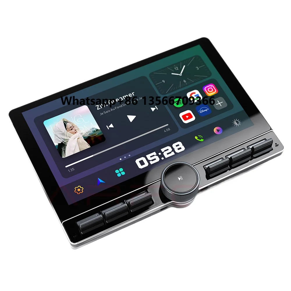 

Universal P80s 10.8inch Knobs Full Metal Body with Fan DVD Player Touch Screen Android Car Electronic Display GPS