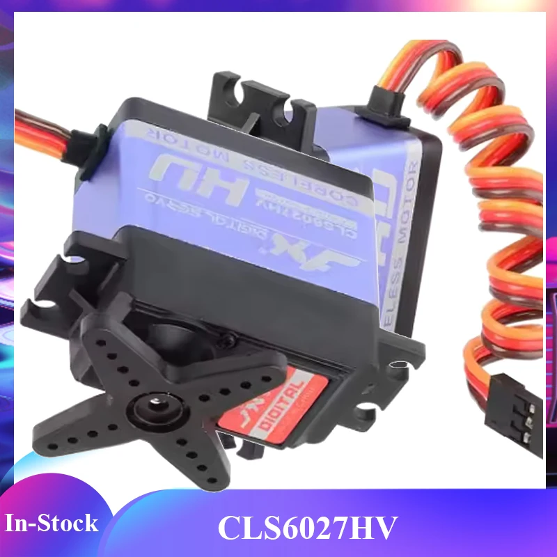 

JX CLS6027HV 60kg High-Torque Digital Servo Motor -0.08s/60°Titanium Gears IP68 for Heavy-Duty RC Trucks/Industrial Robotic Arms