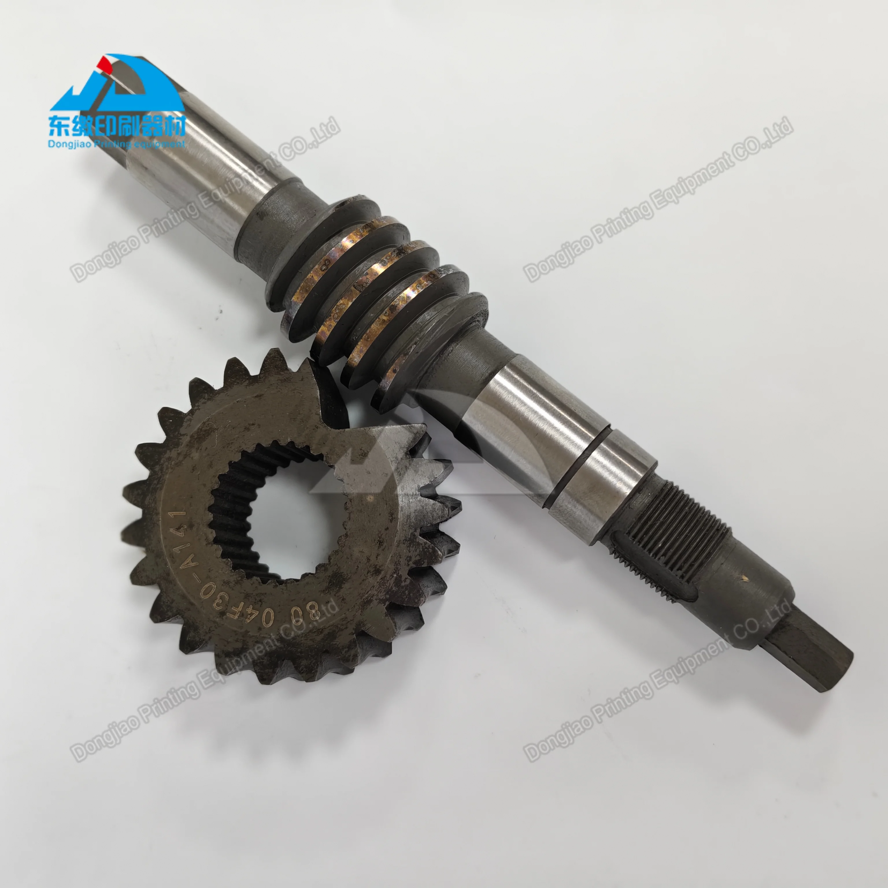 

1 комплект червяк и шестерня 80 04F30-A141 для запасных частей печатного оборудования Man Roland Червяк и шестерня