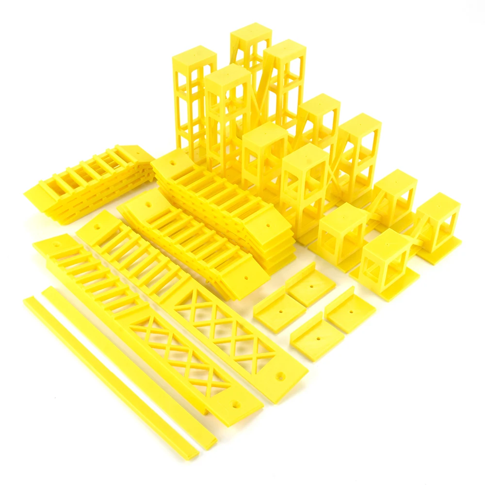 DARKSKY Symulacja Mostu Trapezoidalnego, Most z Przeszkodami do Wspinaczki, Kombinacja Mostu z Steep Slope dla Modeli Samochodów RC w Skali 1/24 i 1/18, Akcesoria do Crawlerów