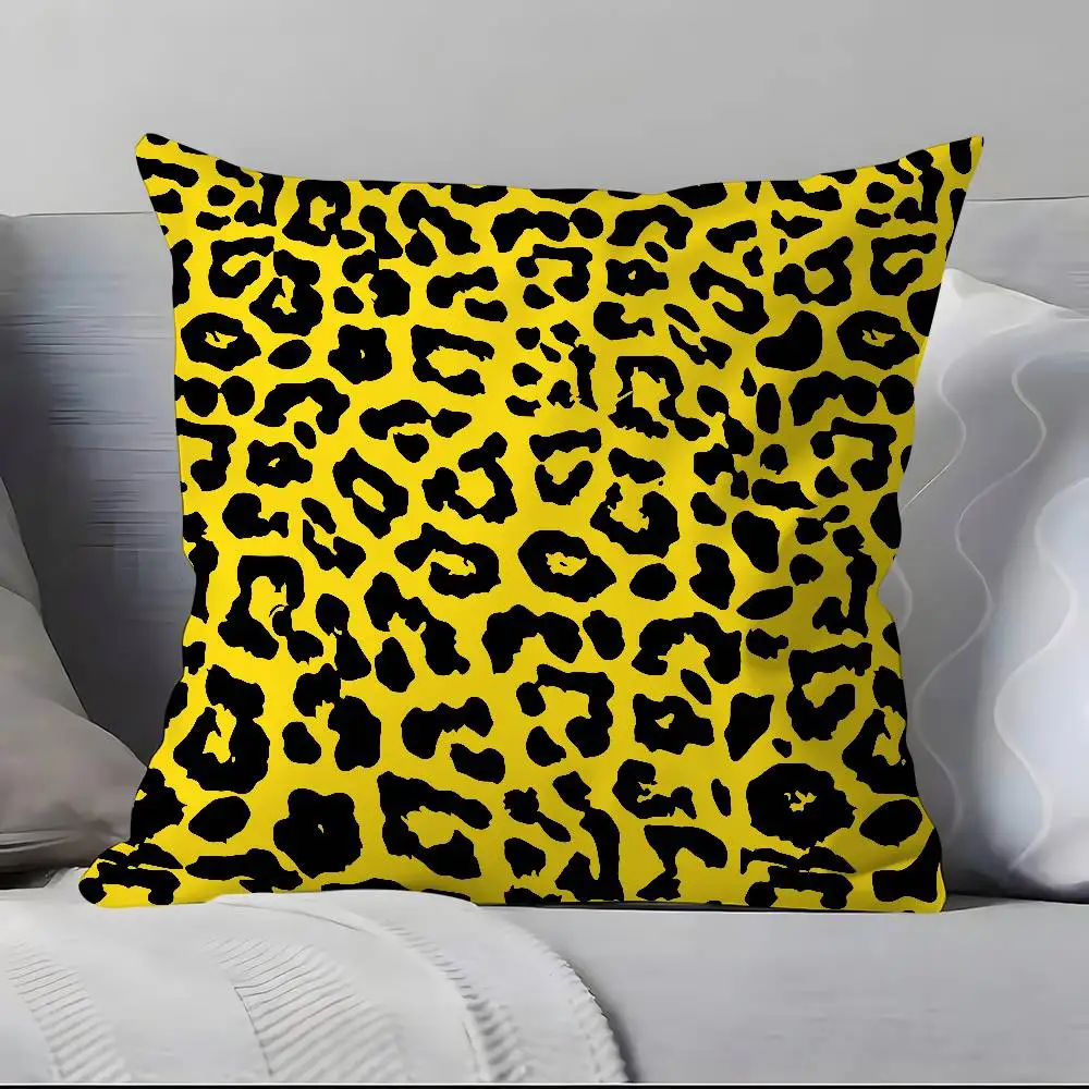Leopard Print Texture Pillow Case Pillowcase Soft Skin Friendly & Comfortable With A Hidden Zipper
