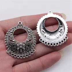 Components Accessories For Jewelry Large Circular Earring Connector Cell Phone Pendant Handmade