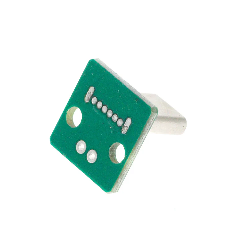 5V in-line rotary 2.54DIP Test Board TYPE-C Female adapter board Vertical 6P power board