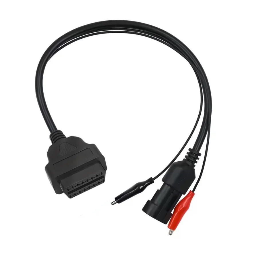 For Fiat For Lancia OBD2 Cable 3Pin to 16Pin For Alfa Remeo OBDII Plug 3 Pin Connector Adapter Car Extension Diagnostic Cables