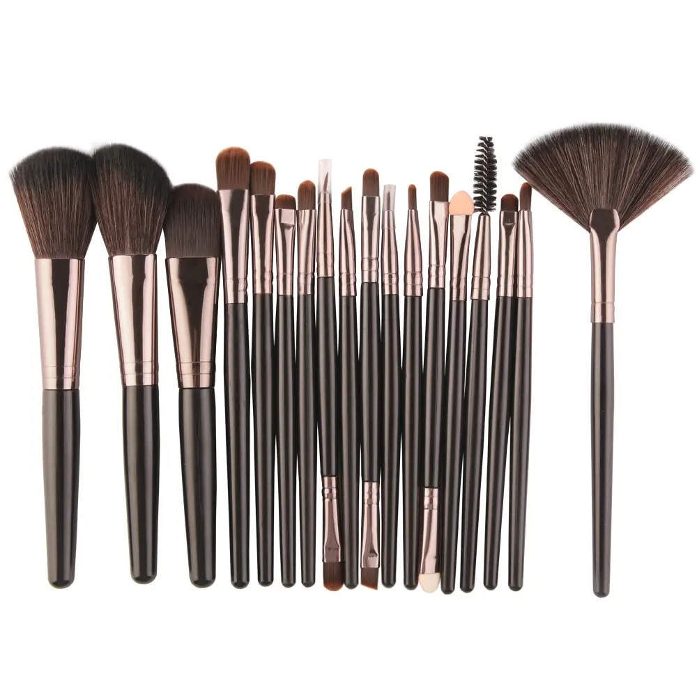 MAANGE 18Pcs Makeup Brushes Set Multifunctional Brush Powder Eyeshadow Make Up Brush With Portable PU Case Beauty Tools