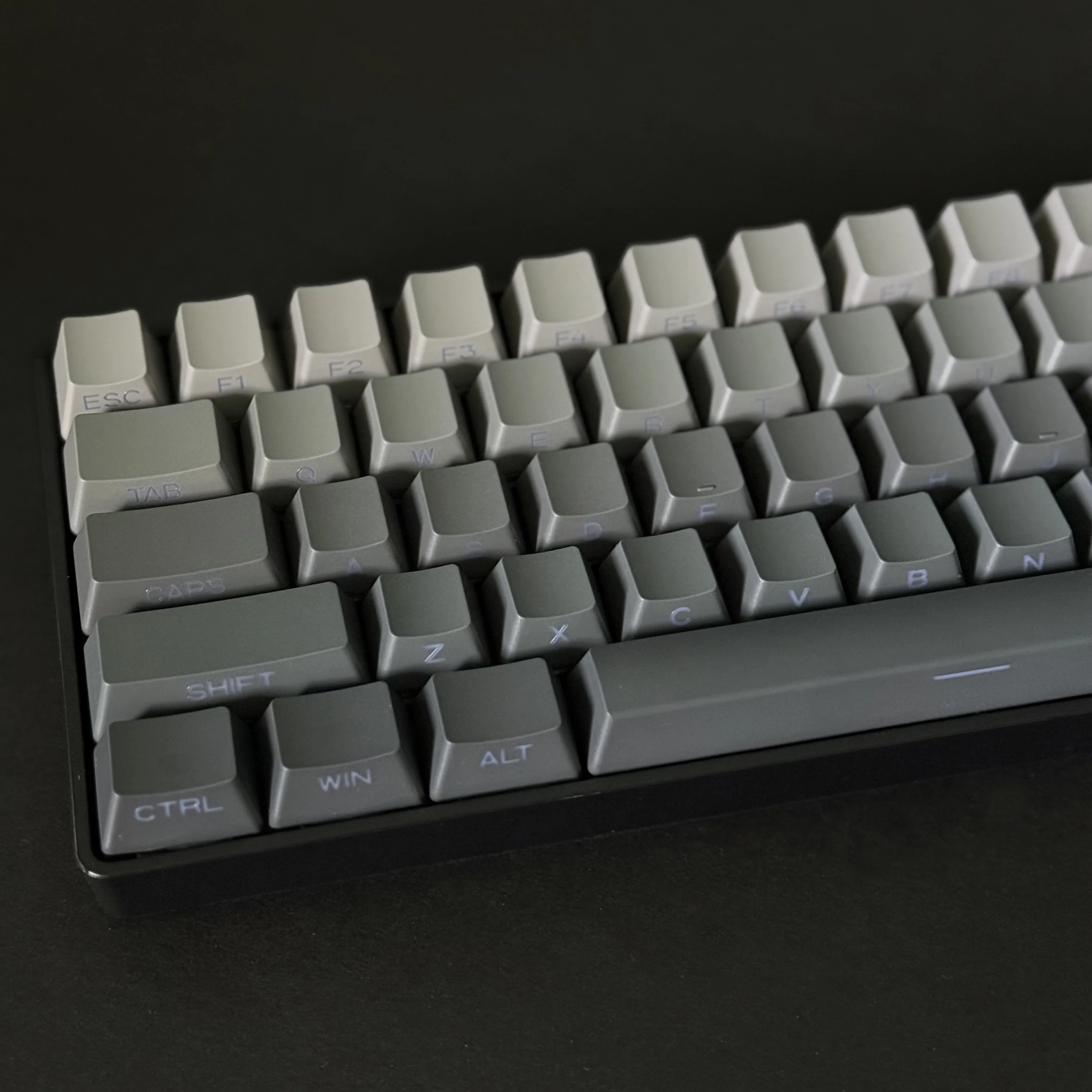 Grey Gradient Keycap Side-Legend Red Pink Purple Blue  Key Cap OEM Profile for 60% 65% 75% TKL 96% 98% 100% Mechanical Keyboard