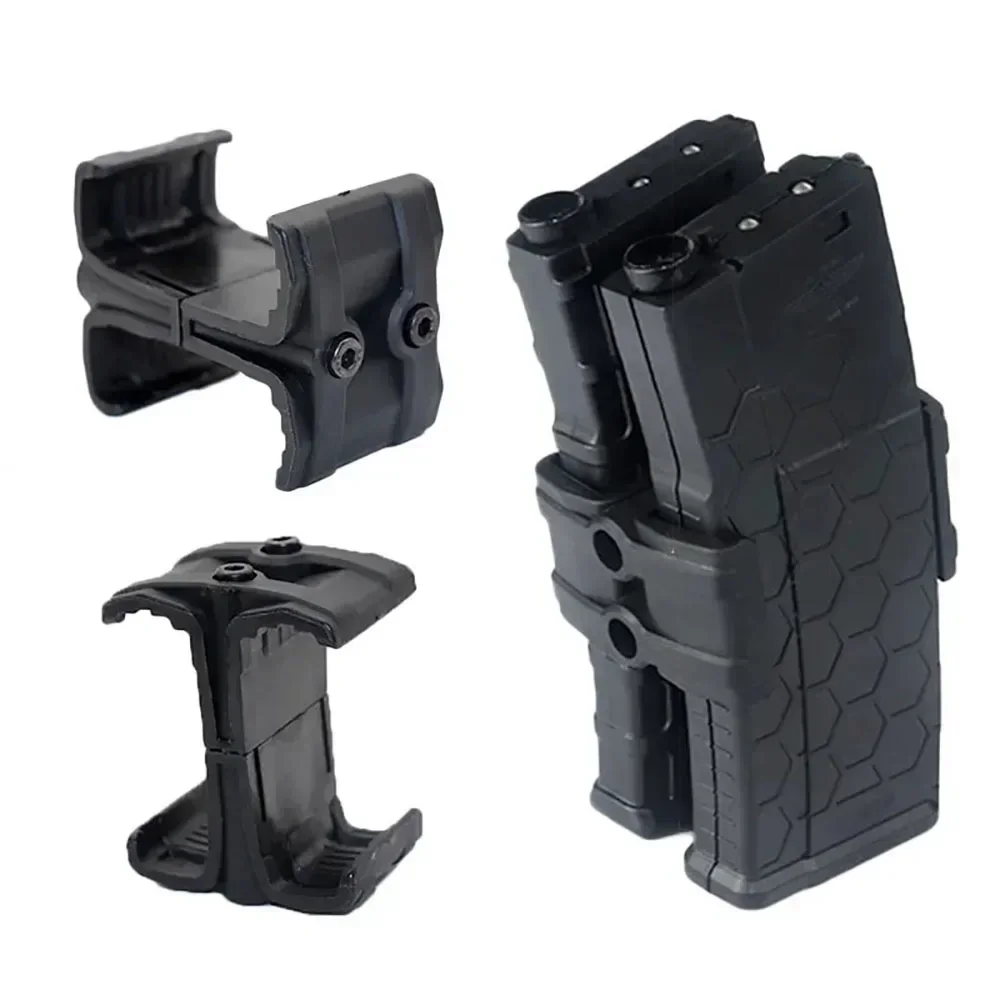 Tactical Clip Rifle Dual Parallel Magazine for AK AR15 M4 Mag595 Airsoft Universal Link Round Cartridge Speed Loader Accessories