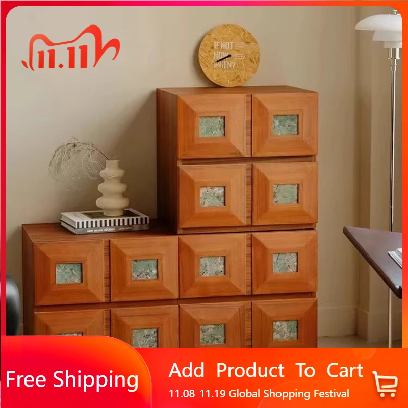 

Stackable Storage Wood Cabinet Organizer Stand Nordic Modern Living Room Cabinets Bedroom Corner Small Vitrina Home Furniture