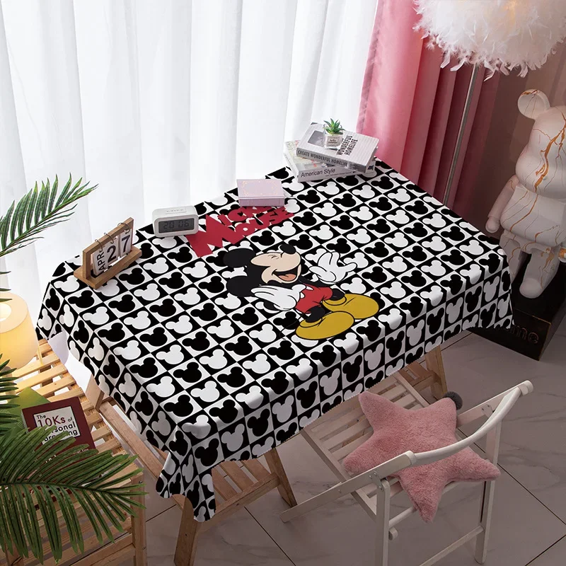 Disney Mickey Minnie Mouse Table Cover Cloth Cute for Parties Picnic Camping Outdoor Disposable Reusable Tablecloths Water Proof