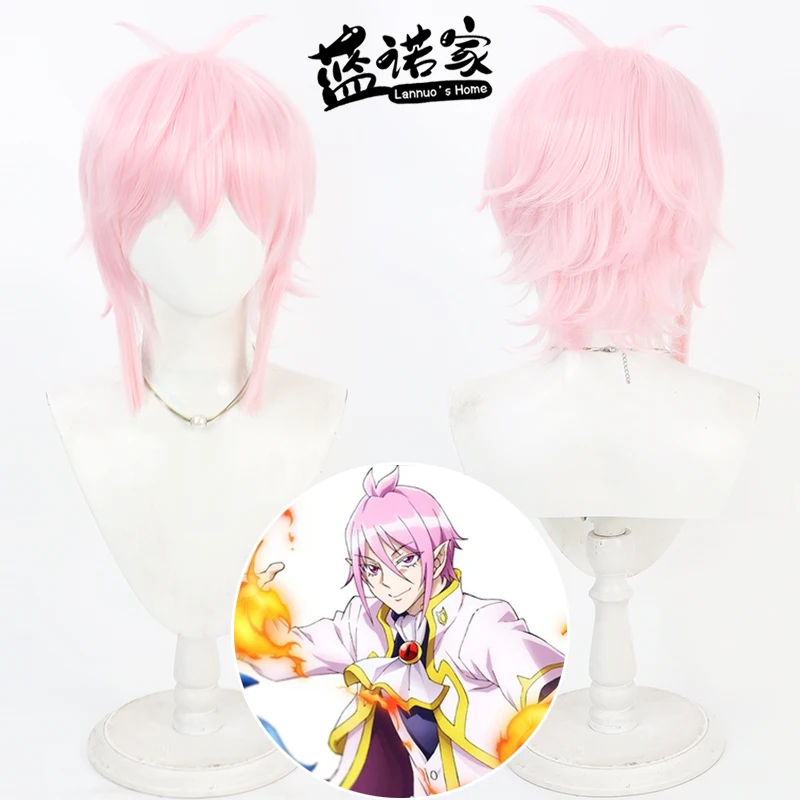 

Парики для косплея Asmodeus Alice из синтетических волос Добро пожаловать в школу демонов! Iruma-kun Asmodeus Alice Розовый парик термостойкий