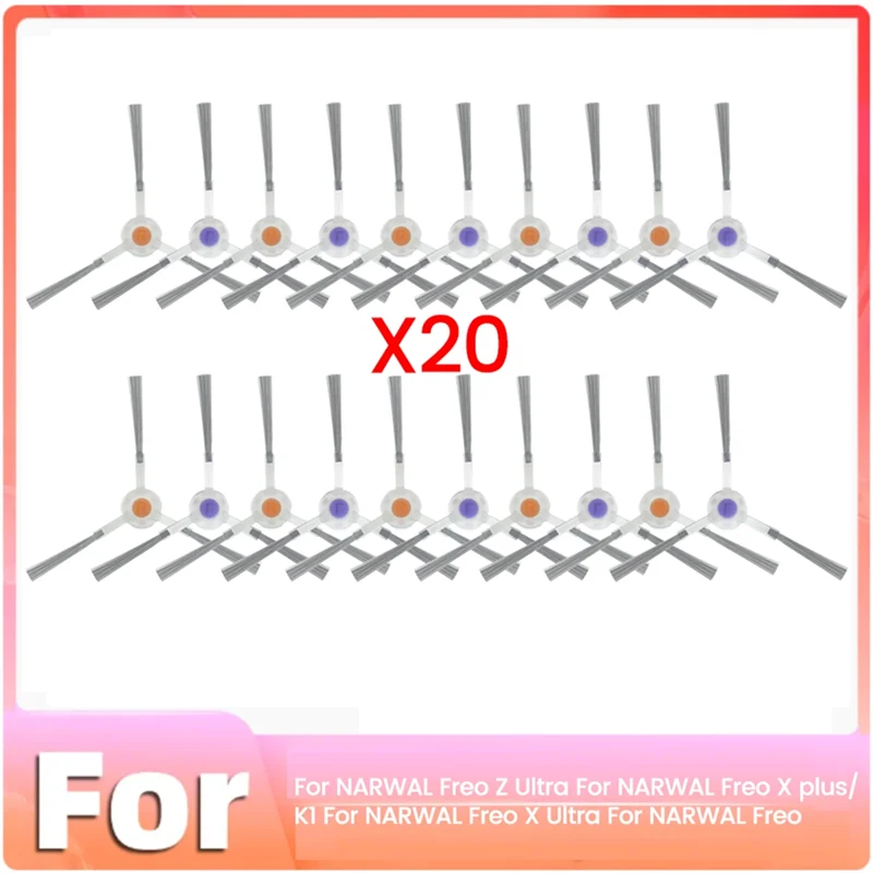 

B98A-20PCS Side Brush Replacement Parts Fornarwal Freo Z Ultra/Freo X Plus/K1/Freo X Ultra/Freo Vacuum Cleaner Accessories
