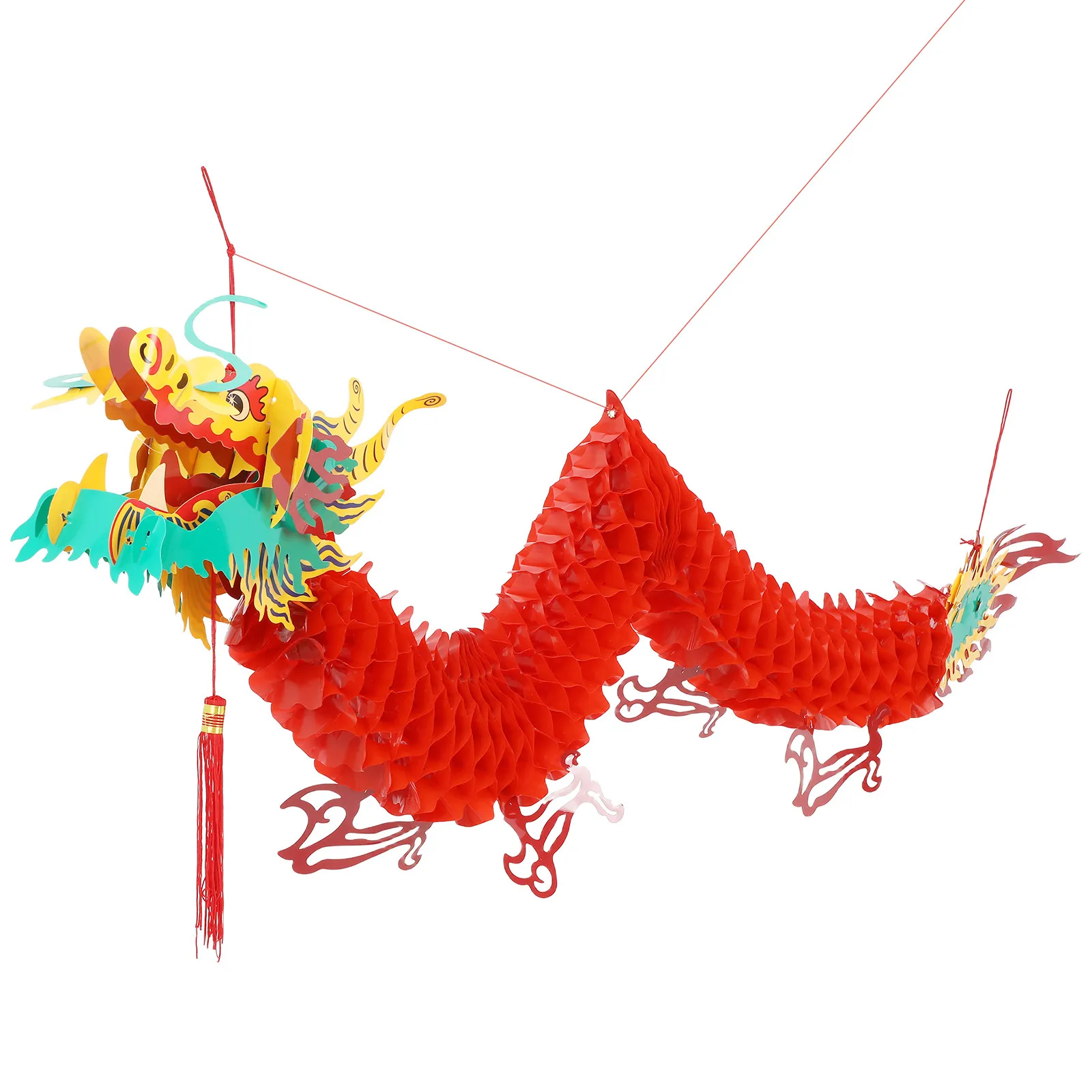 1.5m Chinese Dragon Lantern Plastic Hanging Decoration Perfect for New Year Spring Festival Chinese Dragon Lantern view 3