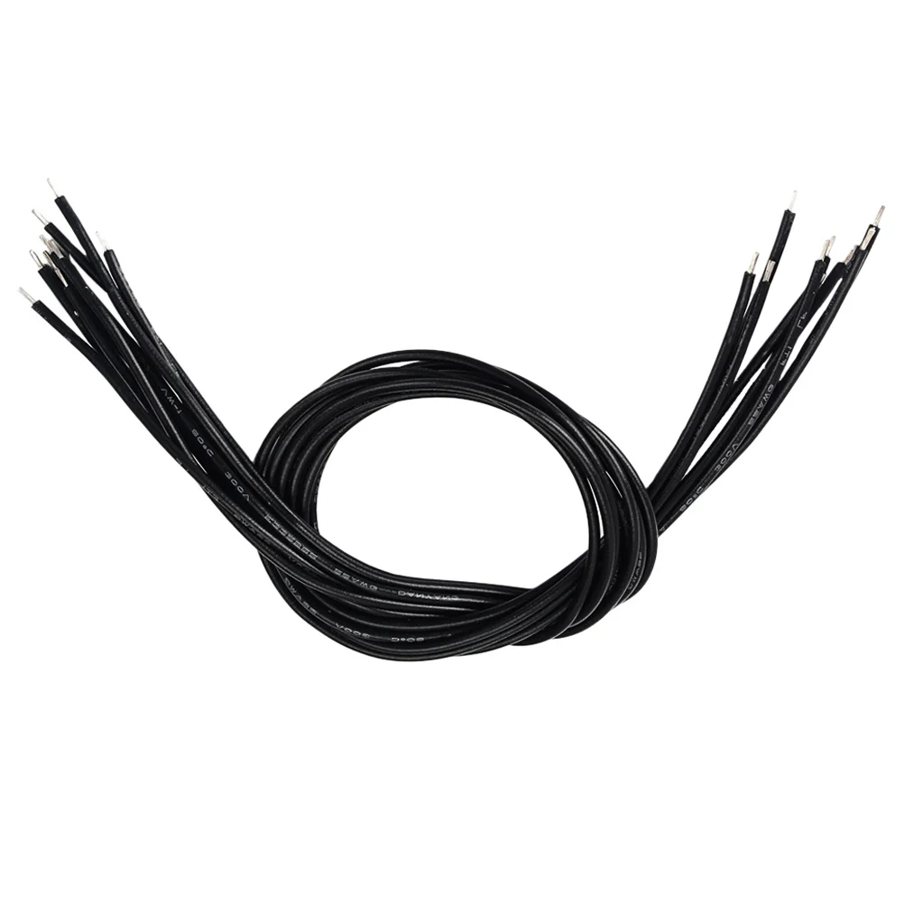 

50Pcs Shielded Guitar Circuit Wire 30Cm Single Conductor Cable for Electric Guitar Bass Pickup Wiring Ground Lead Jumper
