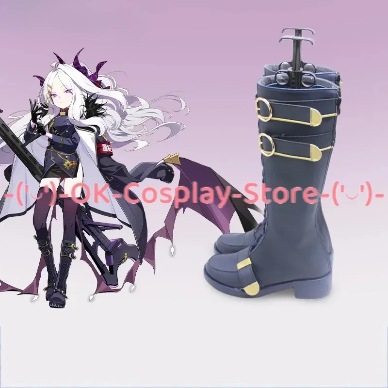 [Angepasst] Sorasaki Hina Cosplay Schuhe Spiel Blau Archiv Anime Roleplay Prop Halloween Karneval Urlaub Party PU Leder Stiefel