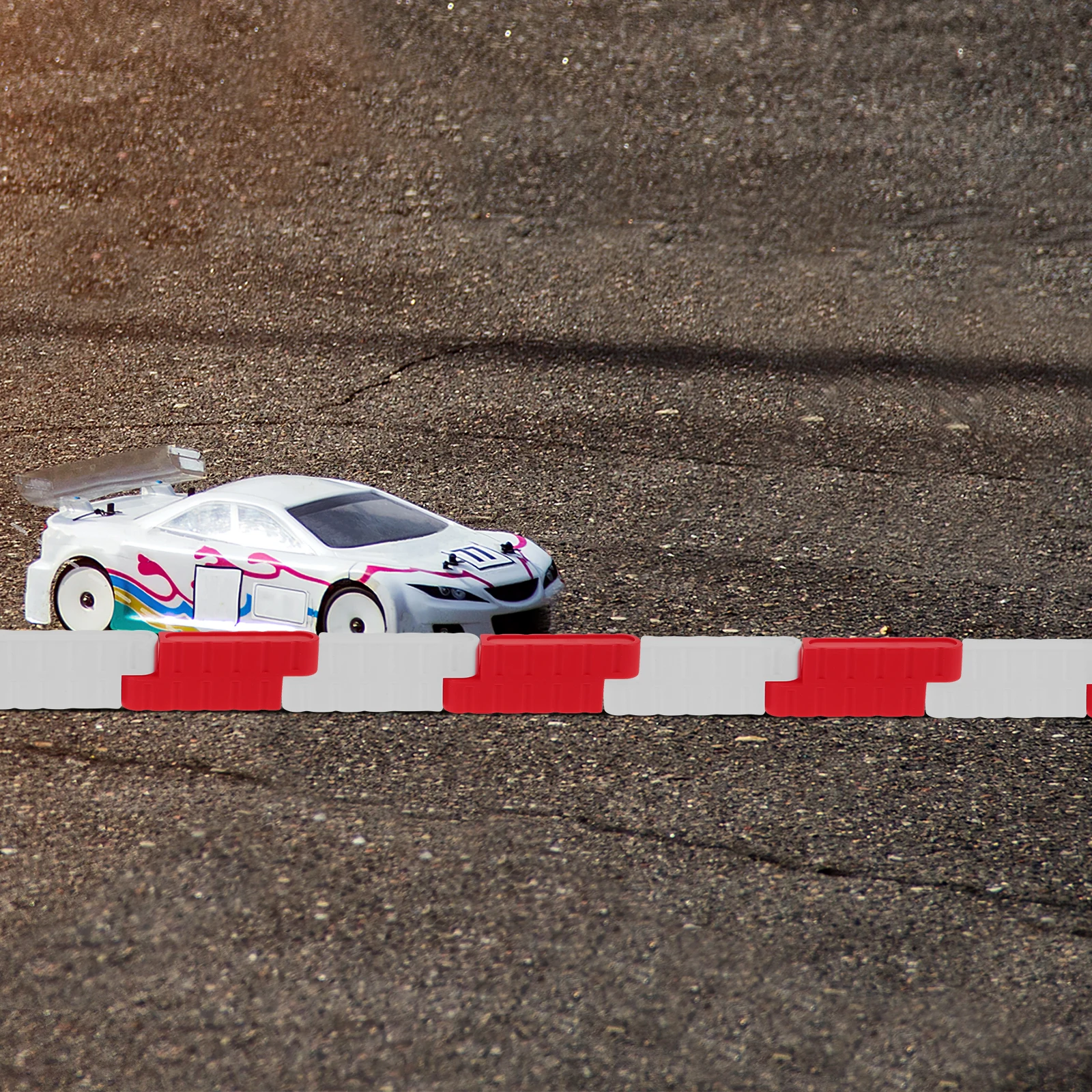 16 Stuks Vierwielaandrijving Rc Auto Racing Track Road Barrières Mini Verkeershek Drift Race Simulatie Wegversperringen Rc accessoires