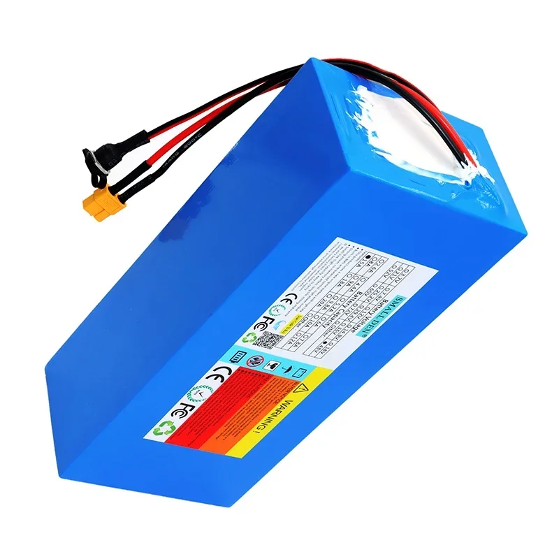 New 48V 15AH lithium battery pack with built-in BMS suitable for electric scooters, bicycles, charging battery pack+54.6V 2A