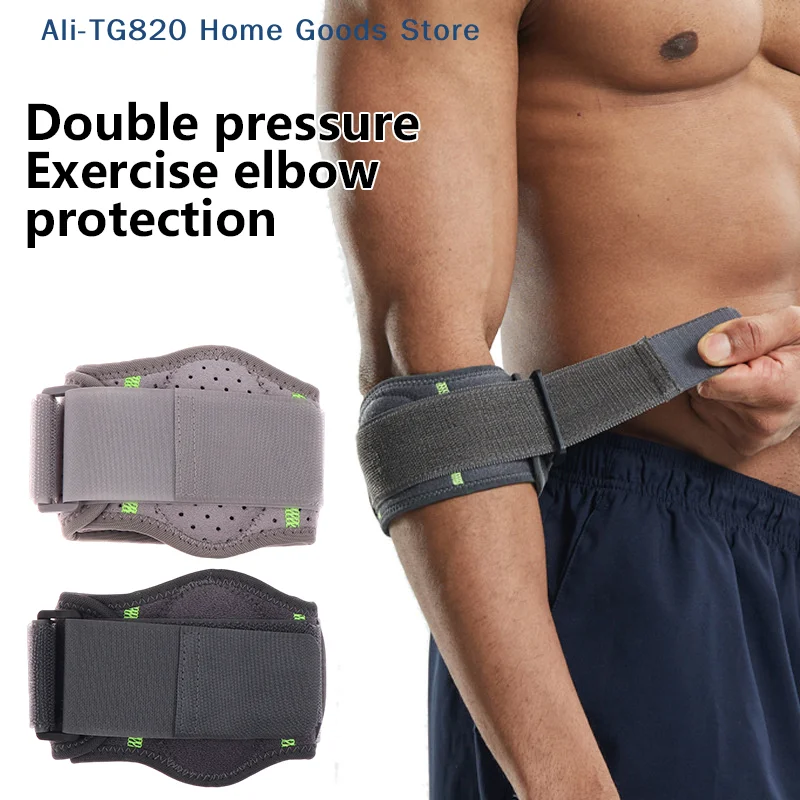 

[TG820]1pcs Tennis Badminton Elbow Guard Golfer Elbow Forearm Compression Elbow Compression With Pad Guard Sports Tool
