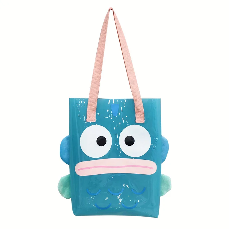 1Pcs/Lot Transparent/Translucent Cute Cartoon PVC Handbags Shoulder Bags Girls Jelly Handbags Kawaii Tote Bags Can Be Customized