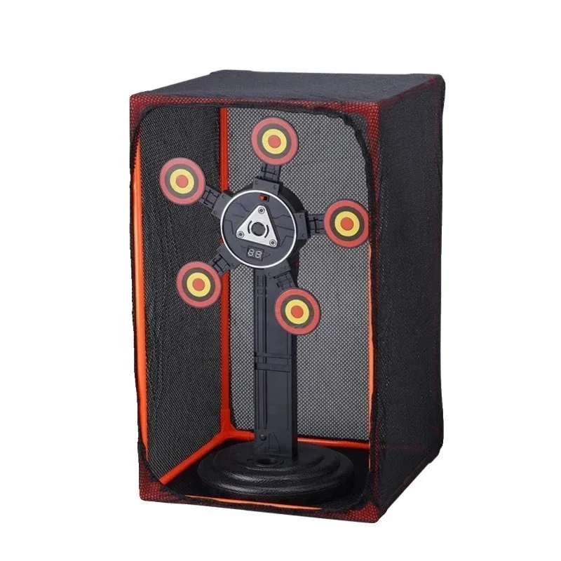 

single wheel double wheel rotating electronic scoring target automatic return electric outdoor competition with mesh frame