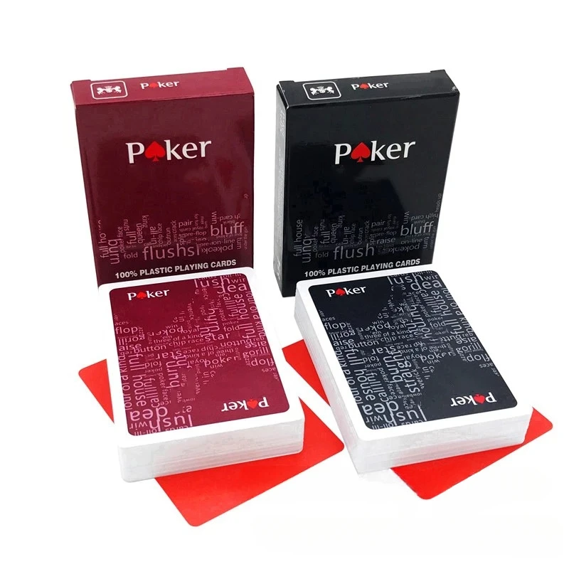 Texas plastic poker matte poker game party props, suitable for outdoor entertainment, parties, family gatherings