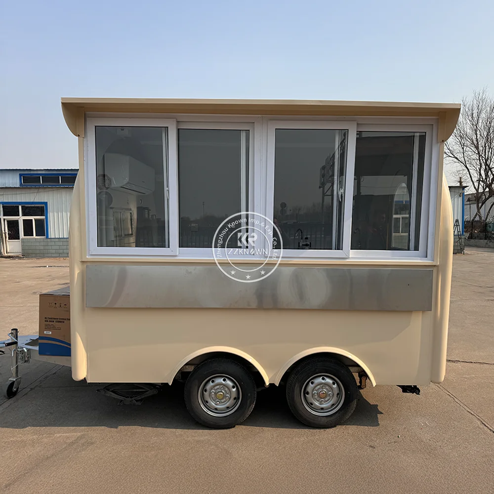 

Mobile Bbq Bakery Coffee Food Trailers With Full Kitchen Concession Mobile Ice Cream Pizza Cart Food Truck Trailer