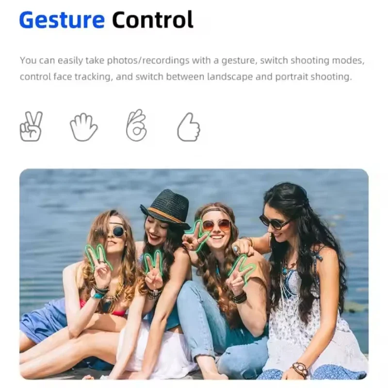 مثبت يدوي ثلاثي المحاور للهاتف المحمول، مع ضوء ملء، تتبع الوجه، لهاتف Android iPhone المضاد للاهتزاز سجل الفيديو 2025