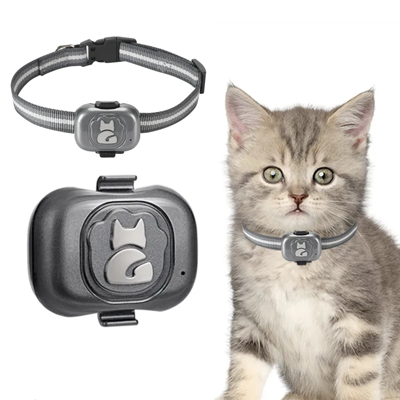 Cat GPS Tracker Mini Locator Waterproof Anti-Lost Device Wifi Gps Tracking Device for Pets Nut Activity Tracking Collar for Dogs