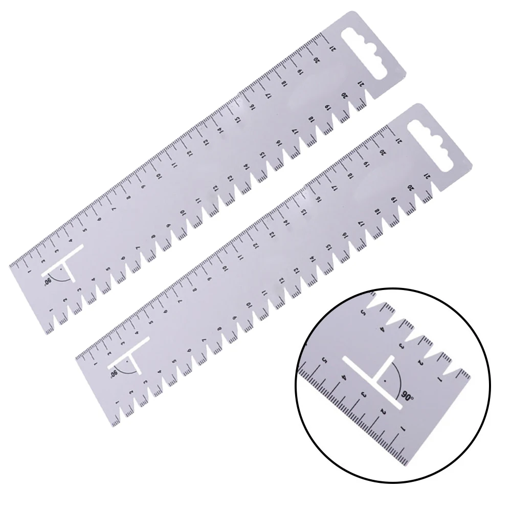 2pcs Sewing Patchwork Ruler Gauge Ultrathin Soft Sewing Tool Quilting Handmade 21cm Sewing Tools Accessories