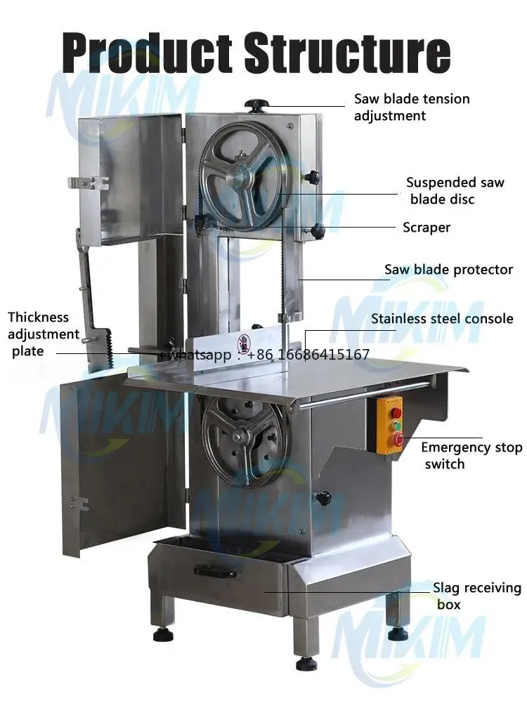 Commercial Frozen Meat Cutting Machine Sawing Machine Meat Cutter