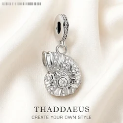 New Conch Pendant Lucky Charm Ocean Gift For Women Summer 925 Sterling Silver Trendy Jewelry