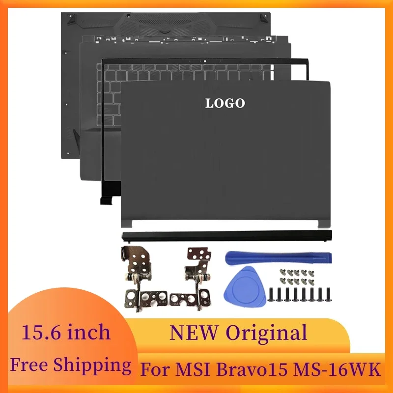 NEW Laptops Frame Case LCD Back Cover/Front Frame/Hinges Cover/Palmrest Top Case/Bottom Case Cover For MSI Bravo15 MS-16WK