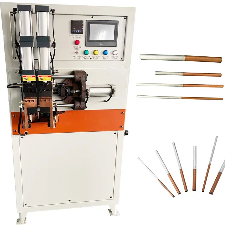 Straight Aluminium And Copper Tube To Tube Butt Welding Machine