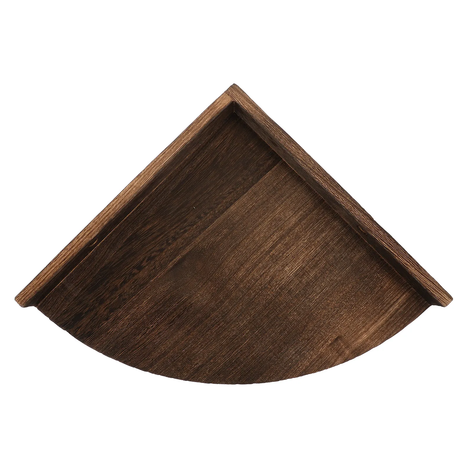 Rustic Wooden Triangular Floating Shelf Wall Mounted Corner Storage Holder Wall Shelf for Bedroom Bathroom Living Room Kitchen