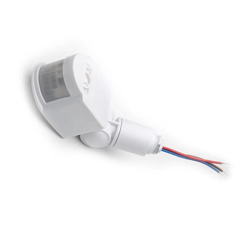 ABBY-5X LED Light Motion Sensor Switch PIR Infrared Detector Automatic Movement Detector Auto On Off Outdoor, DC 12V White